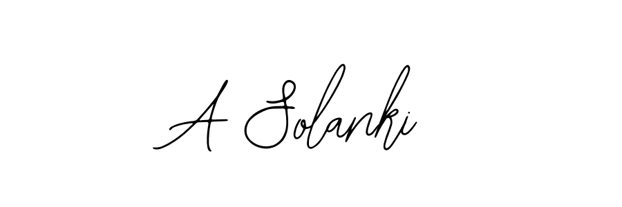 Create a beautiful signature design for name A Solanki. With this signature (Bearetta-2O07w) fonts, you can make a handwritten signature for free. A Solanki signature style 12 images and pictures png