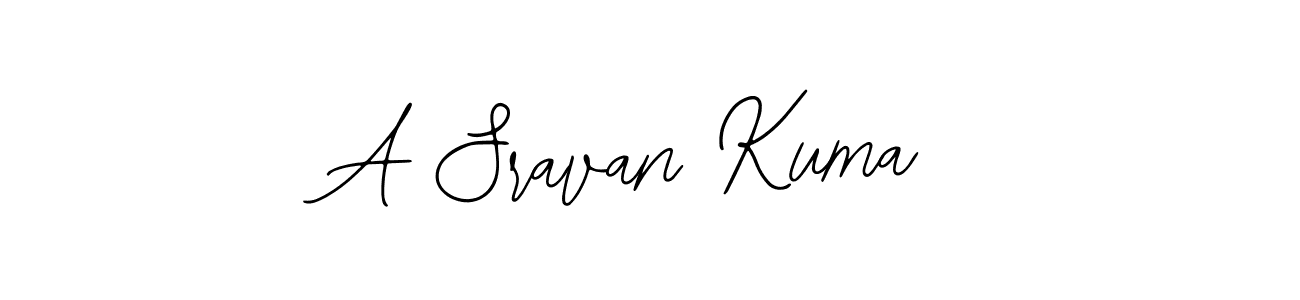 Make a beautiful signature design for name A Sravan Kuma. With this signature (Bearetta-2O07w) style, you can create a handwritten signature for free. A Sravan Kuma signature style 12 images and pictures png