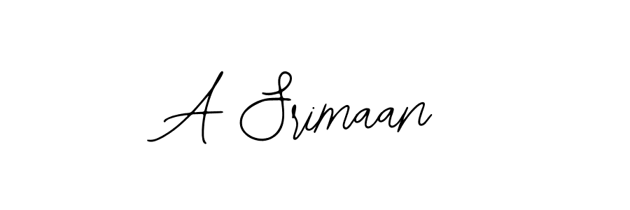 You should practise on your own different ways (Bearetta-2O07w) to write your name (A Srimaan) in signature. don't let someone else do it for you. A Srimaan signature style 12 images and pictures png