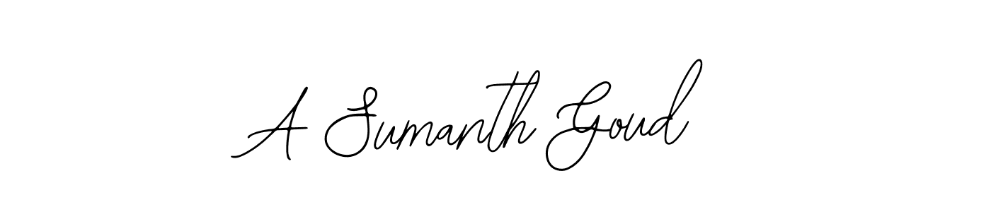 A Sumanth Goud stylish signature style. Best Handwritten Sign (Bearetta-2O07w) for my name. Handwritten Signature Collection Ideas for my name A Sumanth Goud. A Sumanth Goud signature style 12 images and pictures png