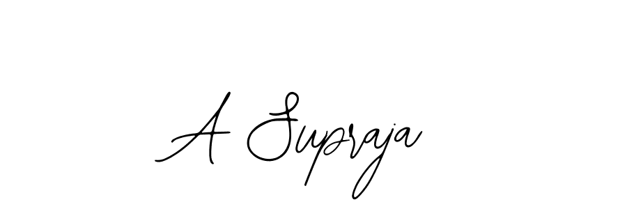 Create a beautiful signature design for name A Supraja. With this signature (Bearetta-2O07w) fonts, you can make a handwritten signature for free. A Supraja signature style 12 images and pictures png