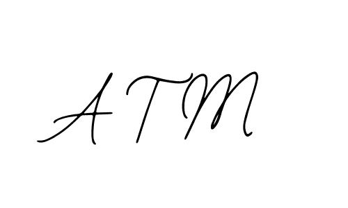 It looks lik you need a new signature style for name A T M. Design unique handwritten (Bearetta-2O07w) signature with our free signature maker in just a few clicks. A T M signature style 12 images and pictures png