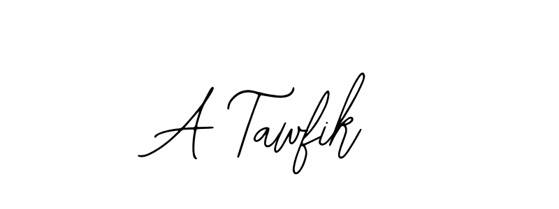 Make a beautiful signature design for name A Tawfik. With this signature (Bearetta-2O07w) style, you can create a handwritten signature for free. A Tawfik signature style 12 images and pictures png