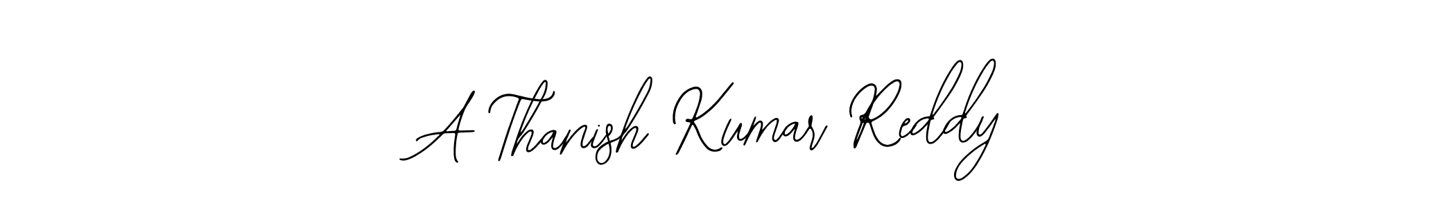 Create a beautiful signature design for name A Thanish Kumar Reddy. With this signature (Bearetta-2O07w) fonts, you can make a handwritten signature for free. A Thanish Kumar Reddy signature style 12 images and pictures png