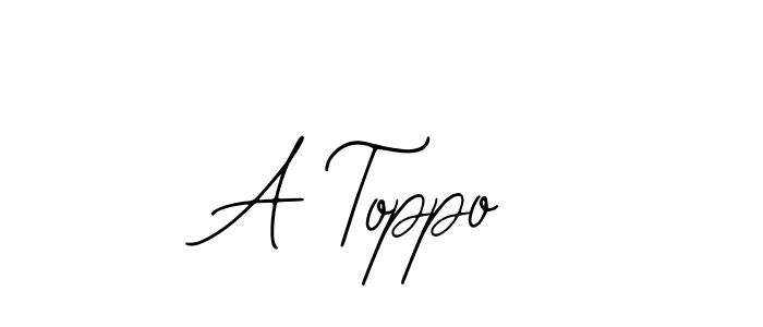 Make a beautiful signature design for name A Toppo. With this signature (Bearetta-2O07w) style, you can create a handwritten signature for free. A Toppo signature style 12 images and pictures png