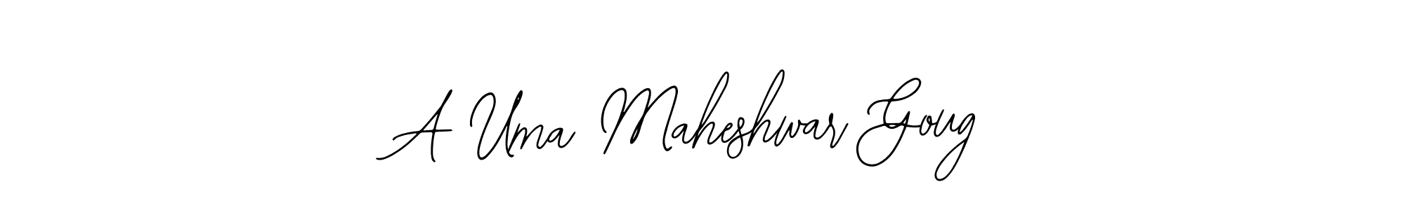 It looks lik you need a new signature style for name A Uma Maheshwar Goug. Design unique handwritten (Bearetta-2O07w) signature with our free signature maker in just a few clicks. A Uma Maheshwar Goug signature style 12 images and pictures png