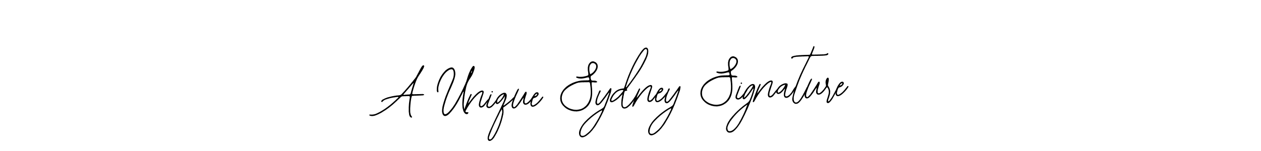 You should practise on your own different ways (Bearetta-2O07w) to write your name (A Unique Sydney Signature) in signature. don't let someone else do it for you. A Unique Sydney Signature signature style 12 images and pictures png