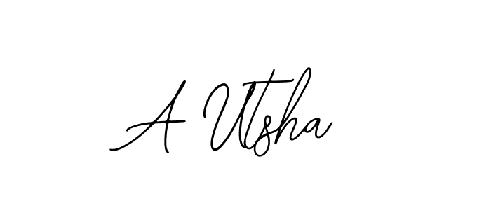How to Draw A Utsha signature style? Bearetta-2O07w is a latest design signature styles for name A Utsha. A Utsha signature style 12 images and pictures png