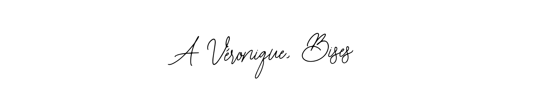 Use a signature maker to create a handwritten signature online. With this signature software, you can design (Bearetta-2O07w) your own signature for name A Véronique, Bises. A Véronique, Bises signature style 12 images and pictures png