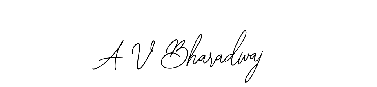 How to Draw A V Bharadwaj signature style? Bearetta-2O07w is a latest design signature styles for name A V Bharadwaj. A V Bharadwaj signature style 12 images and pictures png