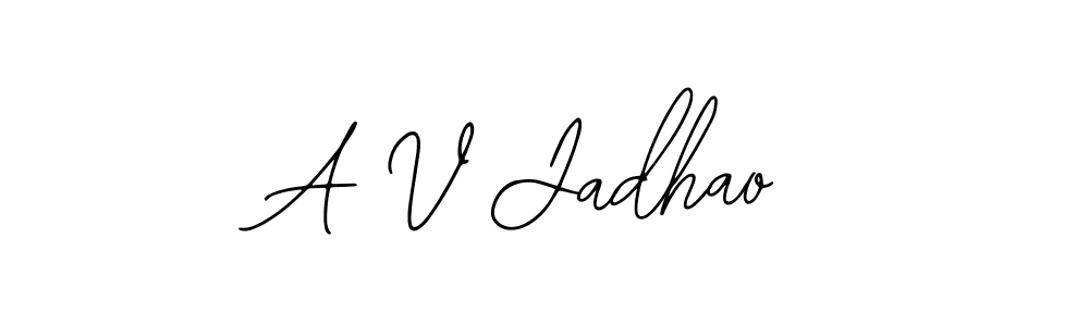 A V Jadhao stylish signature style. Best Handwritten Sign (Bearetta-2O07w) for my name. Handwritten Signature Collection Ideas for my name A V Jadhao. A V Jadhao signature style 12 images and pictures png