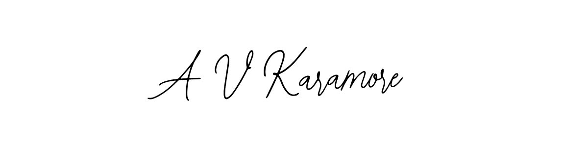 Make a beautiful signature design for name A V Karamore. Use this online signature maker to create a handwritten signature for free. A V Karamore signature style 12 images and pictures png