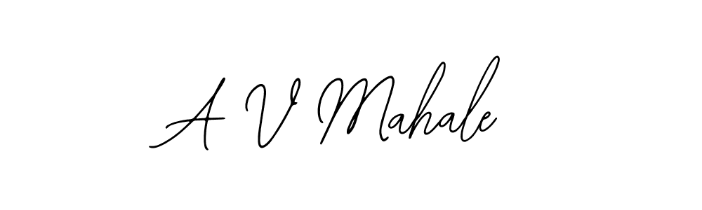 Make a beautiful signature design for name A V Mahale. Use this online signature maker to create a handwritten signature for free. A V Mahale signature style 12 images and pictures png