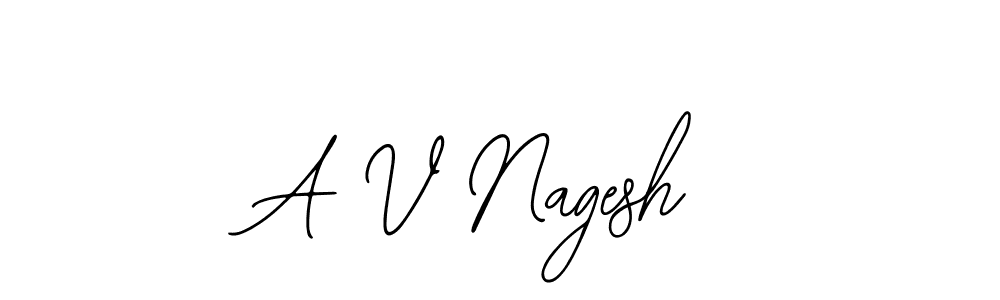 Make a beautiful signature design for name A V Nagesh. With this signature (Bearetta-2O07w) style, you can create a handwritten signature for free. A V Nagesh signature style 12 images and pictures png