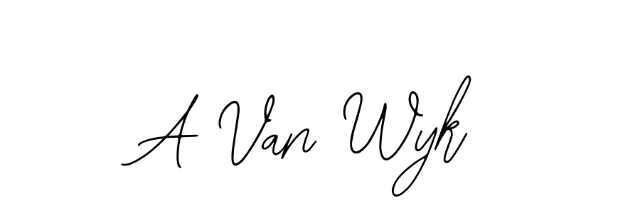 How to Draw A Van Wyk signature style? Bearetta-2O07w is a latest design signature styles for name A Van Wyk. A Van Wyk signature style 12 images and pictures png