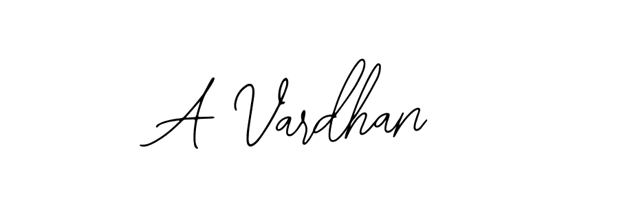 Make a beautiful signature design for name A Vardhan. With this signature (Bearetta-2O07w) style, you can create a handwritten signature for free. A Vardhan signature style 12 images and pictures png