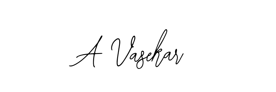 A Vasekar stylish signature style. Best Handwritten Sign (Bearetta-2O07w) for my name. Handwritten Signature Collection Ideas for my name A Vasekar. A Vasekar signature style 12 images and pictures png