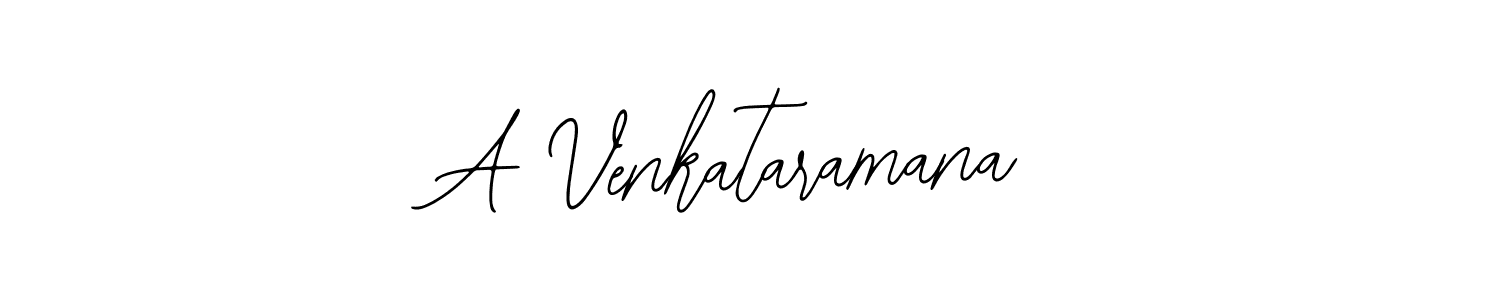 How to make A Venkataramana signature? Bearetta-2O07w is a professional autograph style. Create handwritten signature for A Venkataramana name. A Venkataramana signature style 12 images and pictures png