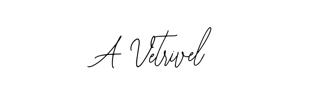How to make A Vetrivel signature? Bearetta-2O07w is a professional autograph style. Create handwritten signature for A Vetrivel name. A Vetrivel signature style 12 images and pictures png
