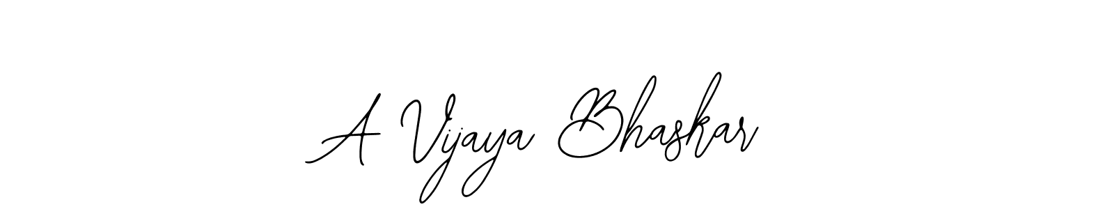 Use a signature maker to create a handwritten signature online. With this signature software, you can design (Bearetta-2O07w) your own signature for name A Vijaya Bhaskar. A Vijaya Bhaskar signature style 12 images and pictures png