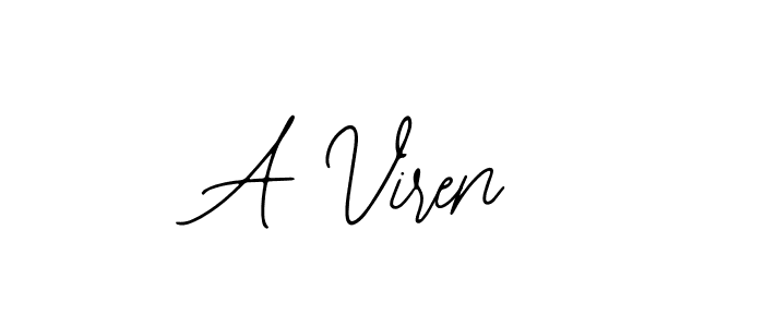 A Viren stylish signature style. Best Handwritten Sign (Bearetta-2O07w) for my name. Handwritten Signature Collection Ideas for my name A Viren. A Viren signature style 12 images and pictures png