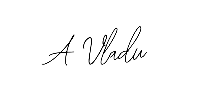 You should practise on your own different ways (Bearetta-2O07w) to write your name (A Vladu) in signature. don't let someone else do it for you. A Vladu signature style 12 images and pictures png