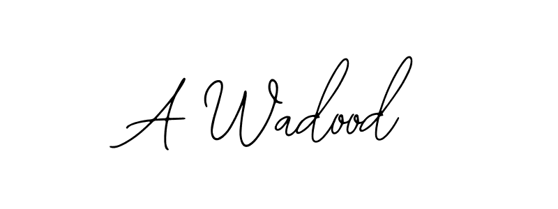 Use a signature maker to create a handwritten signature online. With this signature software, you can design (Bearetta-2O07w) your own signature for name A Wadood. A Wadood signature style 12 images and pictures png