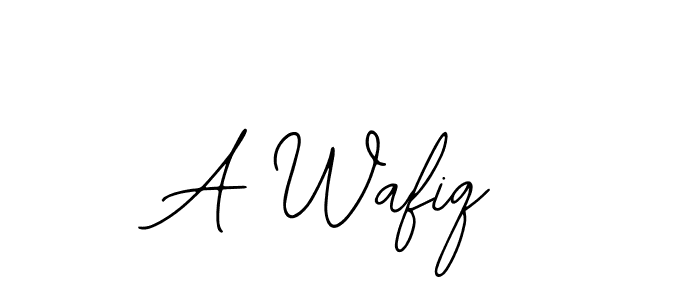 Make a beautiful signature design for name A Wafiq. With this signature (Bearetta-2O07w) style, you can create a handwritten signature for free. A Wafiq signature style 12 images and pictures png