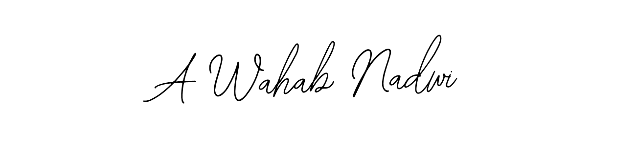 You can use this online signature creator to create a handwritten signature for the name A Wahab Nadwi. This is the best online autograph maker. A Wahab Nadwi signature style 12 images and pictures png