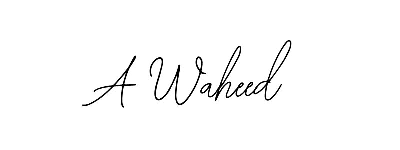 Also we have A Waheed name is the best signature style. Create professional handwritten signature collection using Bearetta-2O07w autograph style. A Waheed signature style 12 images and pictures png