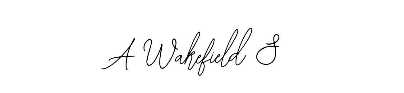 It looks lik you need a new signature style for name A Wakefield S. Design unique handwritten (Bearetta-2O07w) signature with our free signature maker in just a few clicks. A Wakefield S signature style 12 images and pictures png