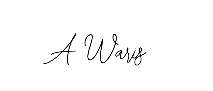 How to make A Waris name signature. Use Bearetta-2O07w style for creating short signs online. This is the latest handwritten sign. A Waris signature style 12 images and pictures png