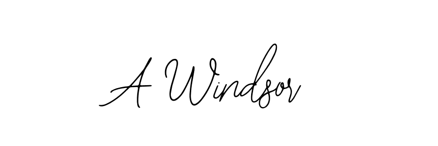 You should practise on your own different ways (Bearetta-2O07w) to write your name (A Windsor) in signature. don't let someone else do it for you. A Windsor signature style 12 images and pictures png