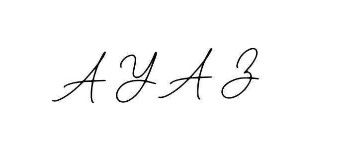 Design your own signature with our free online signature maker. With this signature software, you can create a handwritten (Bearetta-2O07w) signature for name A Y A Z. A Y A Z signature style 12 images and pictures png