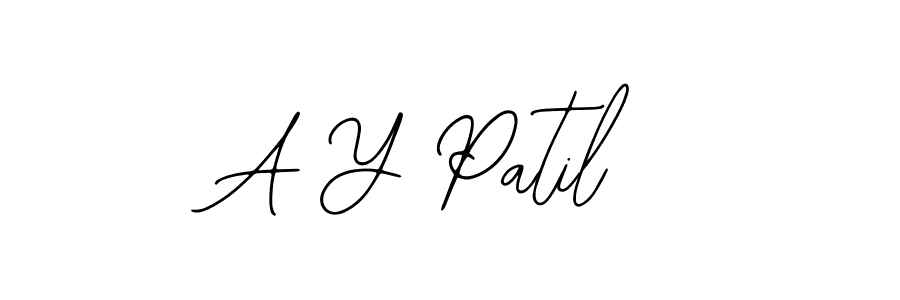 Create a beautiful signature design for name A Y Patil. With this signature (Bearetta-2O07w) fonts, you can make a handwritten signature for free. A Y Patil signature style 12 images and pictures png