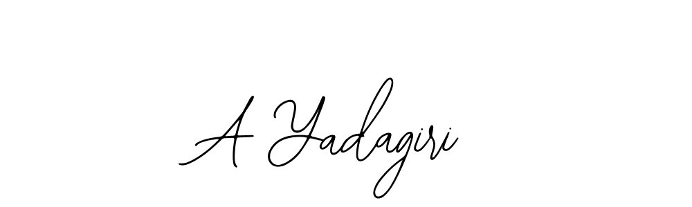 Design your own signature with our free online signature maker. With this signature software, you can create a handwritten (Bearetta-2O07w) signature for name A Yadagiri. A Yadagiri signature style 12 images and pictures png