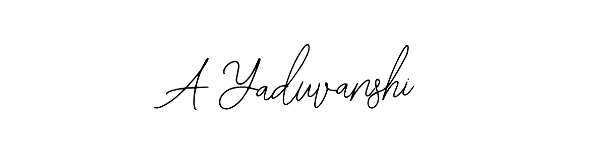 It looks lik you need a new signature style for name A Yaduvanshi. Design unique handwritten (Bearetta-2O07w) signature with our free signature maker in just a few clicks. A Yaduvanshi signature style 12 images and pictures png