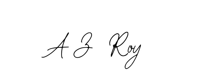 Similarly Bearetta-2O07w is the best handwritten signature design. Signature creator online .You can use it as an online autograph creator for name A Z  Roy. A Z  Roy signature style 12 images and pictures png