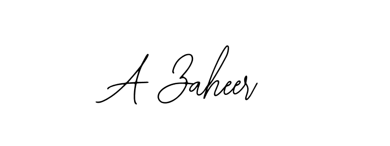 How to make A Zaheer signature? Bearetta-2O07w is a professional autograph style. Create handwritten signature for A Zaheer name. A Zaheer signature style 12 images and pictures png