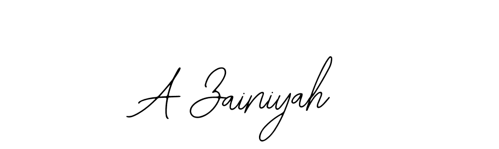 You should practise on your own different ways (Bearetta-2O07w) to write your name (A Zainiyah) in signature. don't let someone else do it for you. A Zainiyah signature style 12 images and pictures png