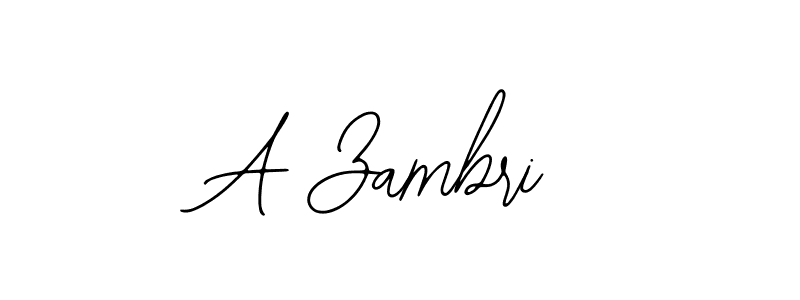 Design your own signature with our free online signature maker. With this signature software, you can create a handwritten (Bearetta-2O07w) signature for name A Zambri. A Zambri signature style 12 images and pictures png