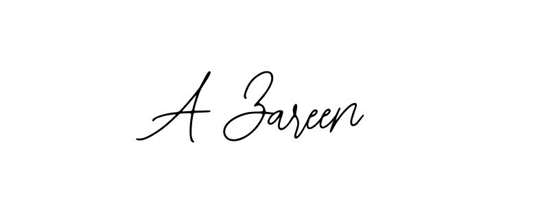 How to make A Zareen name signature. Use Bearetta-2O07w style for creating short signs online. This is the latest handwritten sign. A Zareen signature style 12 images and pictures png