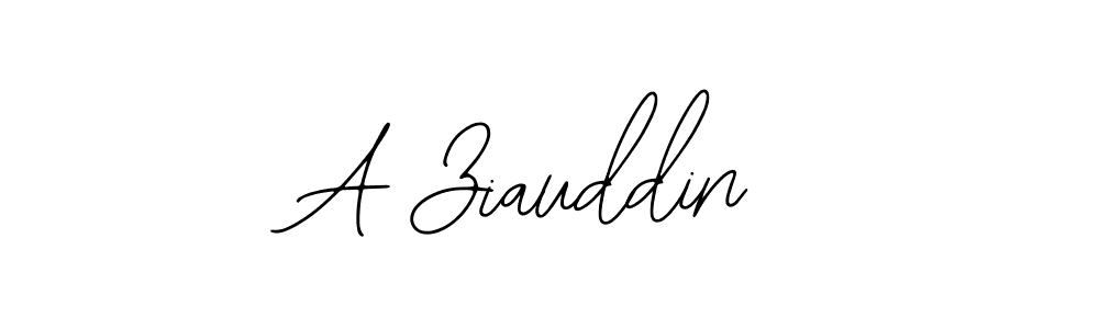 Make a beautiful signature design for name A Ziauddin. With this signature (Bearetta-2O07w) style, you can create a handwritten signature for free. A Ziauddin signature style 12 images and pictures png