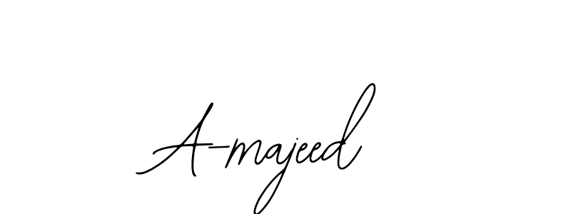 if you are searching for the best signature style for your name A-majeed. so please give up your signature search. here we have designed multiple signature styles  using Bearetta-2O07w. A-majeed signature style 12 images and pictures png