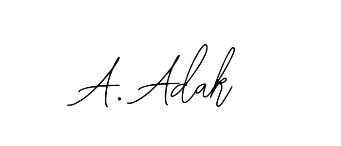 Make a beautiful signature design for name A. Adak. Use this online signature maker to create a handwritten signature for free. A. Adak signature style 12 images and pictures png