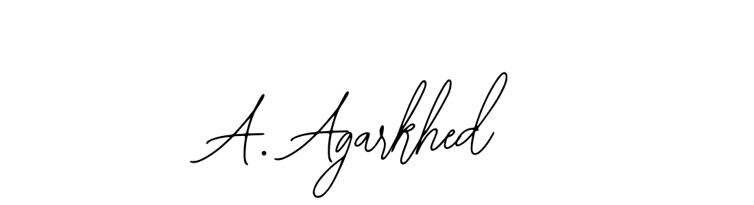 if you are searching for the best signature style for your name A. Agarkhed. so please give up your signature search. here we have designed multiple signature styles  using Bearetta-2O07w. A. Agarkhed signature style 12 images and pictures png