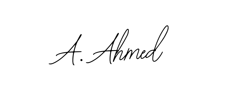 See photos of A. Ahmed official signature by Spectra . Check more albums & portfolios. Read reviews & check more about Bearetta-2O07w font. A. Ahmed signature style 12 images and pictures png