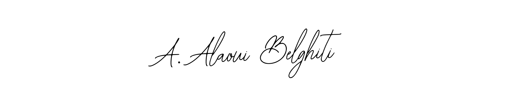 See photos of A. Alaoui Belghiti official signature by Spectra . Check more albums & portfolios. Read reviews & check more about Bearetta-2O07w font. A. Alaoui Belghiti signature style 12 images and pictures png