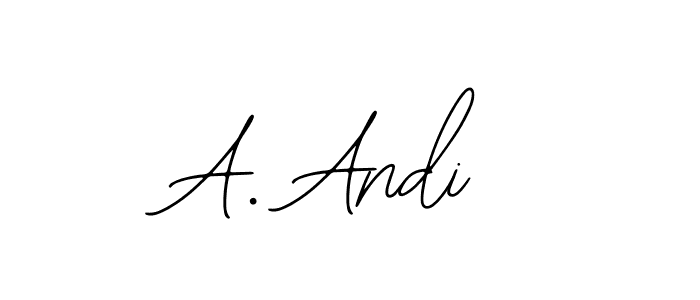 It looks lik you need a new signature style for name A. Andi. Design unique handwritten (Bearetta-2O07w) signature with our free signature maker in just a few clicks. A. Andi signature style 12 images and pictures png