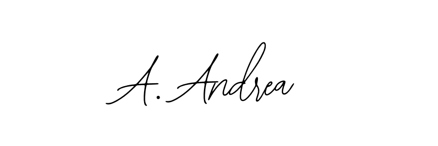 The best way (Bearetta-2O07w) to make a short signature is to pick only two or three words in your name. The name A. Andrea include a total of six letters. For converting this name. A. Andrea signature style 12 images and pictures png